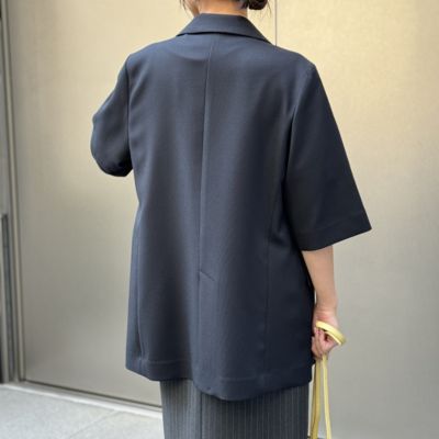 ソフトリネンMIXハーフスリーブジャケット ソフトリネンMIXハーフスリーブジャケット - メルカリ