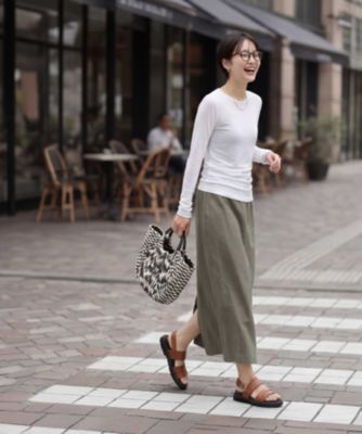 STYLE DELI(スタイルデリ)の夏に着る極薄シアー長袖カットトップス通販