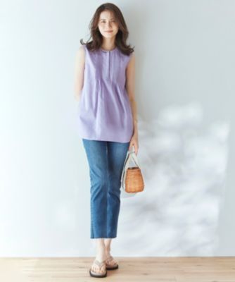 23区(ニジュウサンク)の【SLOW/洗える】SLOW DENIM タイトストレート