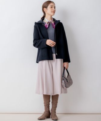 組曲 S(クミキョク エス)の2WAYショートビーバー フーテッドコート通販