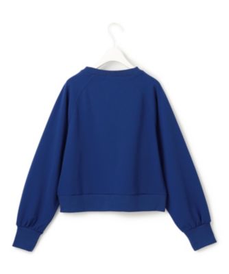 icb 2024aw ジョーゼットジャージー クロップド丈プルオーバー ICB L 【洗える】ジョーゼットジャージー クロップド丈プル