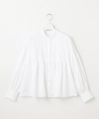 23区(ニジュウサンク)の【洗える】CANCLINI ギャザー フレア ブラウス 23区(ニジュウサンク)の【洗える】CANCLINI ギャザー フレア ブラウス