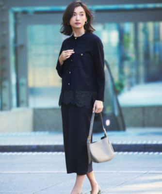 23区　ニット　タイトスカート 23区 S(ニジュウサンク エス)の【洗える】コンフォートストレッチ