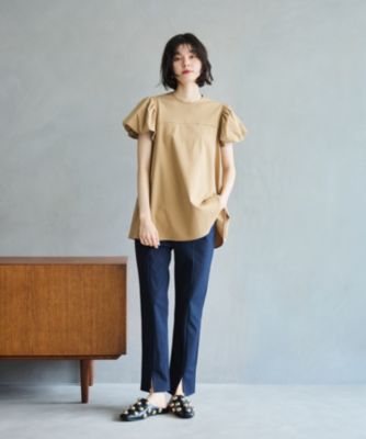 ハッシュニュアンス洗えるAラインパフスリーブカットソー Newans(ハッシュニュアンス)の【洗える】Aラインパフスリーブ