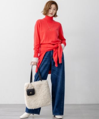 23区(ニジュウサンク)のナチュラルコットンベア レースレイヤード