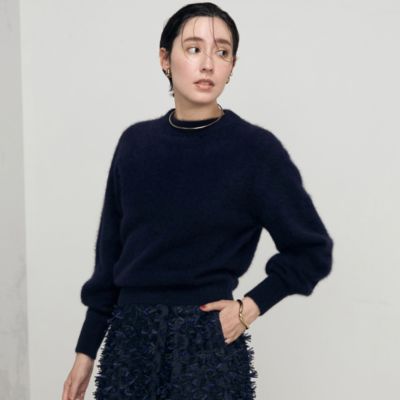 NOLLEY'S(ノーリーズ)のヘアリーモックネックプルオーバーニット