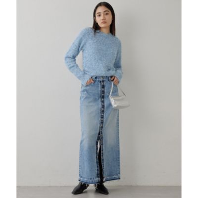 Whim Gazette(ウィム ガゼット)のツィードニットプルオーバー通販