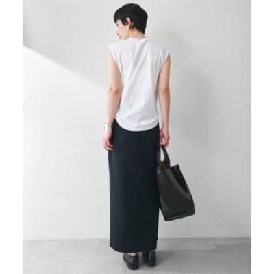 Whim Gazette(ウィム ガゼット)のカットジョーゼットスリットスカート