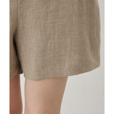 Whim Gazette(ウィム ガゼット)のリネンハイウエストショートパンツ