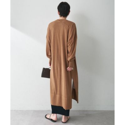 Whim Gazette リネンシルクロングカーディガン Whim Gazette(ウィム ガゼット)のリネンシルクロング