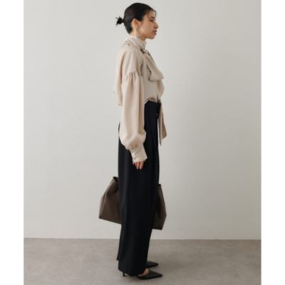 Whim Gazette(ウィム ガゼット)のシルキーボウタイブラウス通販