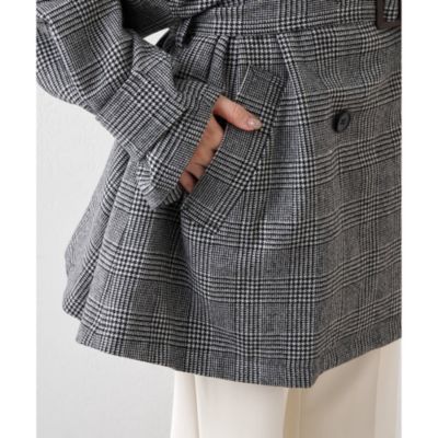 Whim Gazette(ウィム ガゼット)のウールミドルトレンチコート通販