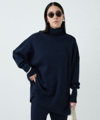 ebure2024AW ライトウールポリエステルタートルネック ebure 2024AW ライトウールポリエステル タートルネック