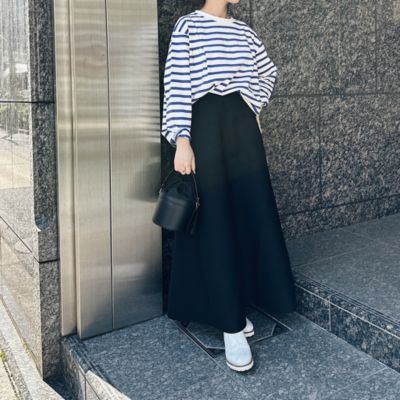 ニットフレアスカート　12closet/LEE 12closet(トゥエルブクローゼット)の【コラボ】【洗える】ニット