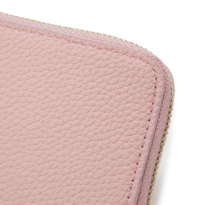 小物 mm Lzip S (クロコ型押し牛革）ミニ財布 made in japan 革小物・バッグ