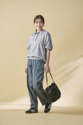 【24ss 美品】ミズイロインド コクーンポロプルオーバー ウォッシャブル 黒 24ss 美品】ミズイロインド コクーンポロプルオーバー
