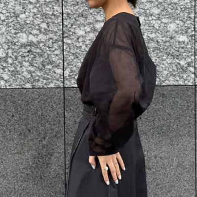 新品　完売　DEPAREILLE デパリエ オーガンジーシャツ ORGANDY SHIRT / オーガンジーシャツ｜DÉPAREILLÉ｜デパリエ