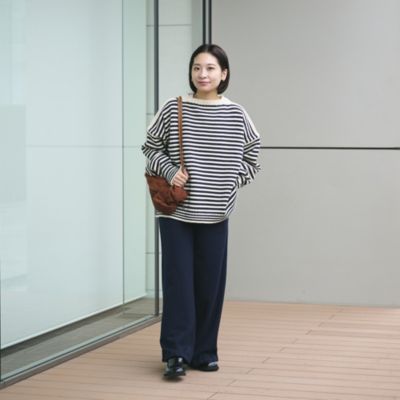 Le Tricoteur(ル・トリコチュール)のOFF SHOULDER CROPPED GUERNSEY