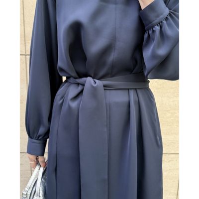 E by eclat【選べる着丈】華奢見えギャザーワンピース￥20,900