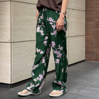 ne Quittez pas(ヌキテパ)のShantoon Jacquard Rose Print Pants通販