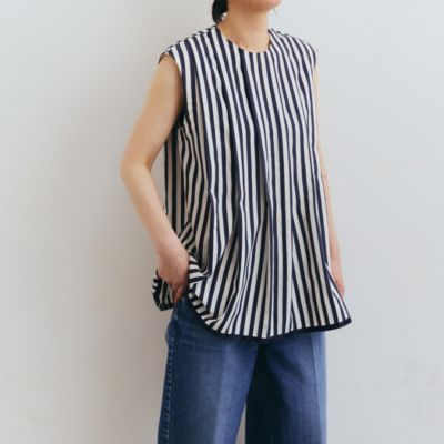 SINME(シンメ)のストライプタックノースリーブシャツ通販 | 集英社 