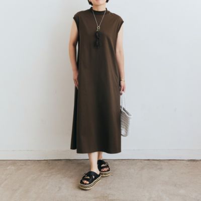 three dots(スリードッツ)の【HPS別注】モックネックワンピース通販
