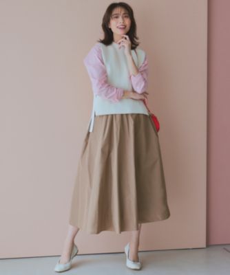 m*u様 【新品・未使用品】23区　【洗える】ルミエールタフタ フレアスカート 23区(ニジュウサンク)の【洗える】ルミエールタフタ フレア
