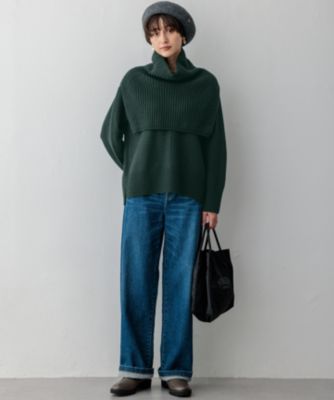 23区(ニジュウサンク)の【洗える】カシミヤブレンド クルー