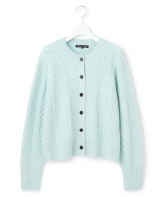 23区(ニジュウサンク)の【洗える】カシミヤブレンド ケーブルニット