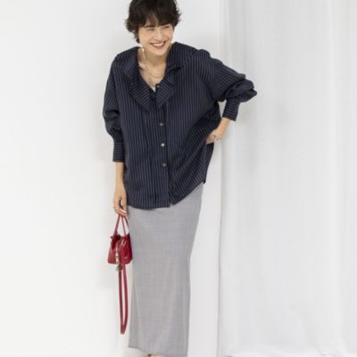 NOLLEY'S ノーリーズ ラッフルカラーブラウス NOLLEY'S｜ラッフルカラーブラウス | Rakuten Fashion(楽天