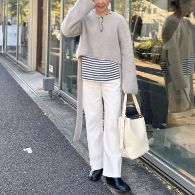 オールシーズン対応》GIZA COTTON天竺ボーダープルオーバー