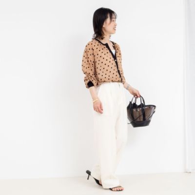 NOLLEY'S(ノーリーズ)のシアーフロッキードットクルーネック