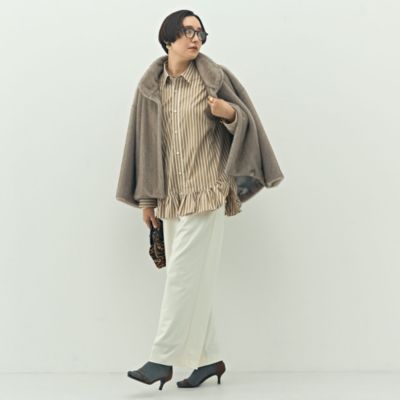 Rie Miller(リエミラー)のウォッシャブル裾フリルレギュラーカラー