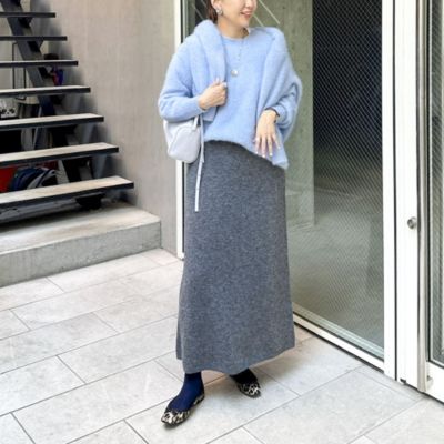 ノーリーズソフィー（NOLLEY’S sophi）/カシミヤ混ヘアリークルーネックプルオーバー NOLLEY'S sophi(ノーリーズソフィー)のカシミヤ混ヘアリークルーネック