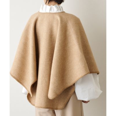 ウィムガゼット　ウールポンチョコート Whim Gazette(ウィム ガゼット)のカシミヤリバーポンチョコート通販