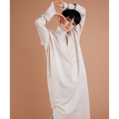 *Vince.* サテンチェックスリップワンピース VINCE｜サテンキャミワンピース