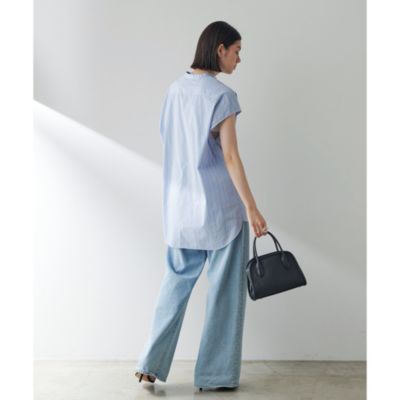 新品タグ付 24SS ウィムガゼット シャーリングブラウス フレンチスリーブ 新品タグ付 24SS ウィムガゼット シャーリングブラウス フレンチ