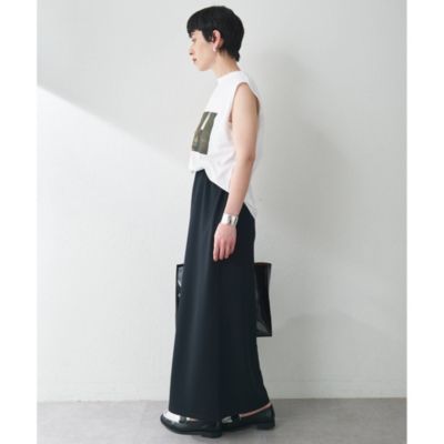 ウィムガゼット　カットジョーゼットスリットスカート ウィムガゼット Whim Gazette カットジョーゼットスリット