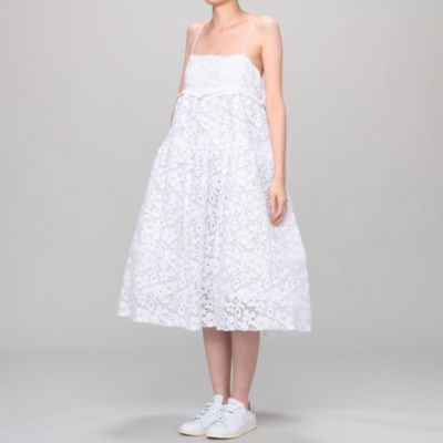 CECILIE BAHNSEN PEACH GOWN 大阪の販売店 Cecilie bahnsen セシリーバンセン AMALIE DRESS ひざ丈ワンピース