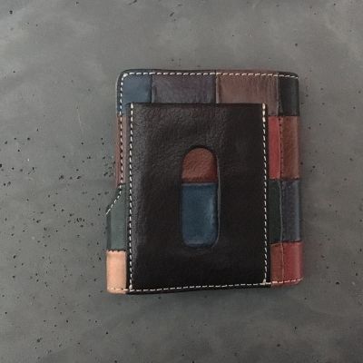 Damasquina 【DAMASQUINA】BLOCK PATCHWORK MINI WALLET