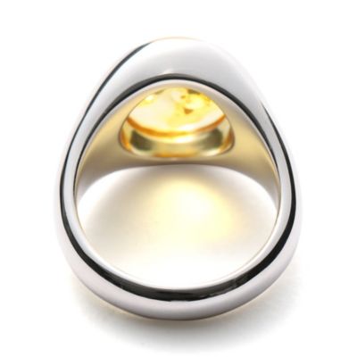 TOM WOOD Lizzie Ring Orange Amber
