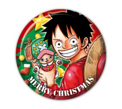 One Piece ワンピース の One Piece クリスマスオーナメント風缶バッジ19 Ai4通販 集英社 ジャンプキャラクターズストア Happy Plus Store店
