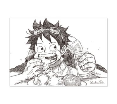 One Piece ワンピース の ｏｎｅ ｐｉｅｃｅ ポストカード3枚セット えんぴつブラック Ai4 Jf通販 集英社 ジャンプキャラクターズストア Happy Plus Store店