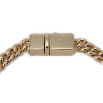 TOM WOOD Rounded Curb Bracelet Thin Gold