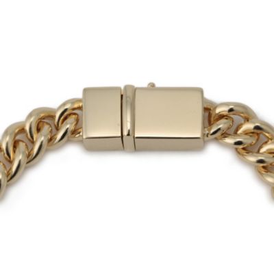 tomwood Rounded Curb Bracelet Thick Gold