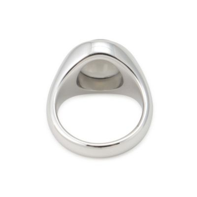 TOM WOOD Dome Ring Grey Moonstone