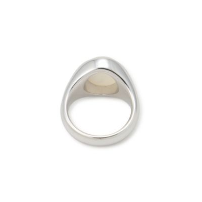 TOM WOOD Dome Ring White MOP