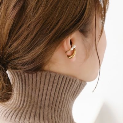 シルバー リングイヤーカフ ダブルフィンガー GP（リング） | COCOSHNIK ONKITSCH（ココシュニック）| ワールド オンラインストア  | WORLD ONLINE STORE