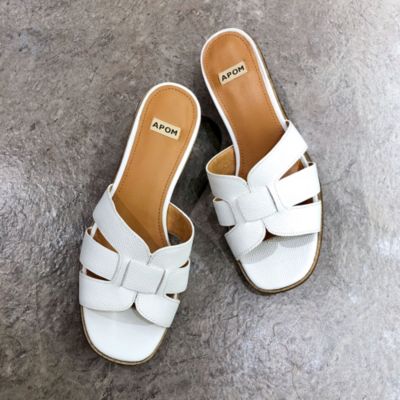 enchanted／【APOM】本革デザインミュール／￥16,500→ ￥13,200（20％OFF）