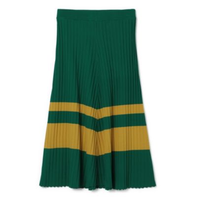WALES BONNER STAR RIBBED KNIT SKIRT